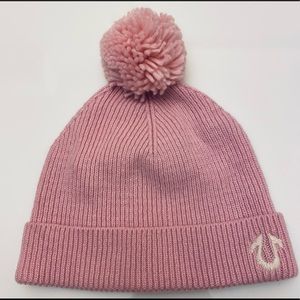 BNWT TRUE RELIGIOUS WOOL PINK HAT